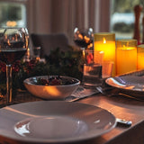 0207ba 24-Pack Warm White Flameless LED Candles - Long-Lasting, Safe for All - Perfect for Outdoor Travel, Halloween, and Christmas Decor