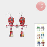 Wood Cross Dangle Girls & Women's Earrings