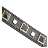 Wholesale Metal Studs Imitation Leather Studded Neck Leather Choker Necklace (Sold by the piece or dozen)