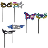 Sequin Mask With Stick In Bulk- Assorted