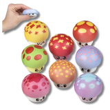 Micro Squishy Mushroom Fidget Kids Toys in Bulk - Assorted