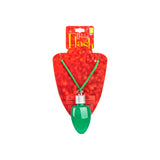 28" Light-Up Christmas Bulb Necklace – Festive, Colorful, and Holiday Fun