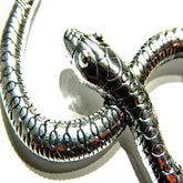 Wholesale Double Snake Necklace Silver Color Pendant with Chain