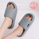 Soft and Cozy Solid Sole Slippers - M/L Size for Maximum Comfort