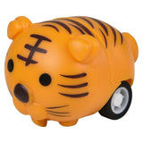 1.5" Mini Animal Pull Back Car Assorted Sold In Bulk
