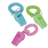 Spiral Whistle Keychain In Bulk- Assorted