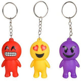 Emoticon Face Keychain In Bulk- Assorted