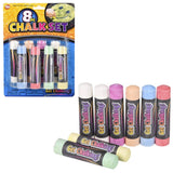 7.5" Chalk Set 8pc – Vibrant Colours, Perfect for Outdoor Art and Creative Fun