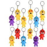 Emoticon Face Keychain In Bulk- Assorted
