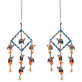 Square Hathi Door Hanging Unique Elephant Decor for Home MOQ -12 pcs