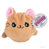 3" Cat Squeezy Bead Plush – Assorted Colors, Soft, Squishy, and Stress-Relieving