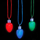 28" Light-Up Christmas Bulb Necklace – Festive, Colorful, and Holiday Fun