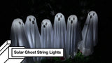 0207ba 3 Or 6-Piece Solar-Powered Ghost Pathway Lights For Halloween - Outdoor Decorative Yard And Garden Stakes With Removable Bases