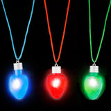 28" Light-Up Christmas Bulb Necklace – Festive, Colorful, and Holiday Fun