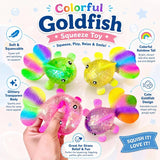 Glitter Goldfish Squishy Fidget Toys – Assorted Designs