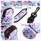 Inspirational Water Bottle With Strap, Leak Proof Reusable Insulated Water Bottle For Men & Women
