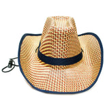 Summer Straw Cowboy Hat In Bulk - Assorted