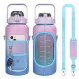 Inspirational Water Bottle With Strap, Leak Proof Reusable Insulated Water Bottle For Men & Women