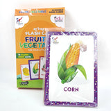 Fruit & Vegetable Flash Card Early Learning Kids Card Toy