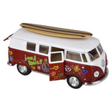 Die Cast Pull Back Printed Bus Kids Toy In Bulk - Assorted