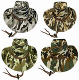 Camouflage Cowboy Adults Hats In Bulk - Assorted
