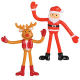 Christmas Bendable Figures Kids Toy In Bulk - Assorted