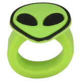1" Alien Rubber Rings – Assorted Colours & Fun Designs