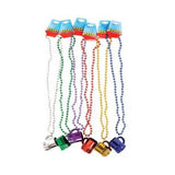 Metallic Beer Mug  Beaded Necklace In Bulk