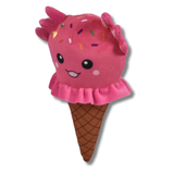 Soft Plush Ice Cream Cone Patterned Toy For Kids - Assorted