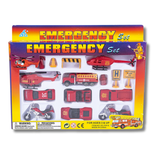 15 Pcs Diecast Fire Team Vehicles Kids Toy- Assorted