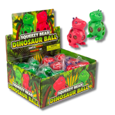 Squeezy Bead Dinosaur Ball Toy For Kids in Bulk - Assorted