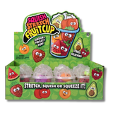 6Pcs Fruit Cup Squishy Fidget Kids Toy- Assorted