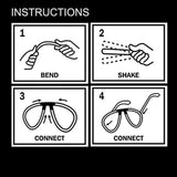 Glow Eye Glasses Assortment 50Pc/Unit (Unit = $34.99)