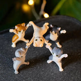 0907BA Kawaii Cats Pen Holder Funny Cat Doll Tabletop Figurines Plastic Crafts Earphone Holder For Office Home Decoration Accessories