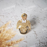 Masonic Lapel Pins Freemasonry Badge Mason Freemason BLM48  double heads eagle  size 2.1*3.2cm Gold Plated Brooch Symbol Gift
