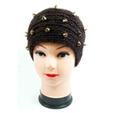 Ladies Knitted Headbands with Spike Studs - Assorted