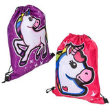 Unicorn Drawstring Backpack In Bulk- Assorted