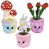 Soft Plush Flower Pots For Decor - Assorted