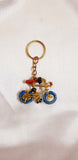 Handmade Multi-Color Cycle Keychain For Fun & Daily Use