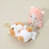 Stuffed Cat Plush Doll Keychains Kids Toy - Assorted