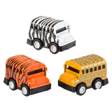 Mini Zoo Pull Back Bus Kids Toys In Bulk- Assorted