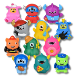 Cute Mini Rubber Monster Kids Toy In Bulk - Assorted