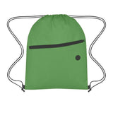 Non-Woven Sports Backpack with Front Zipper In Bulk- Assorted