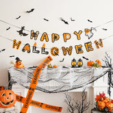 Halloween Decorations Hanging Flag Latte Art Spider Web Kindergarten Is Right Wansheng Theme Party Atmosphere Scene Layout
