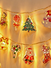 Christmas Decorative Lights Colored Lantern Flashing String For Home Indoor Layout Ambience Light Luminous Hanging Lights Christmas Tree Bell