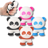 Squeeze Panda Figurine Kids Toy In Bulk - Assorted