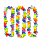 Rainbow Flower Leis For Kids In Bulk - Assorted