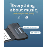 Roll Up Piano Portable Electronic Piano with 61 Key
