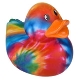 Tie Dye Rubber Duckies Kids Toy In Bulk - Assorted