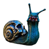 2307BA Halloween Bloody Snail Figurines Anti Fade Small Insect Animal Ornament Realistic Mini Snail Sculpture For Children Desk Decor